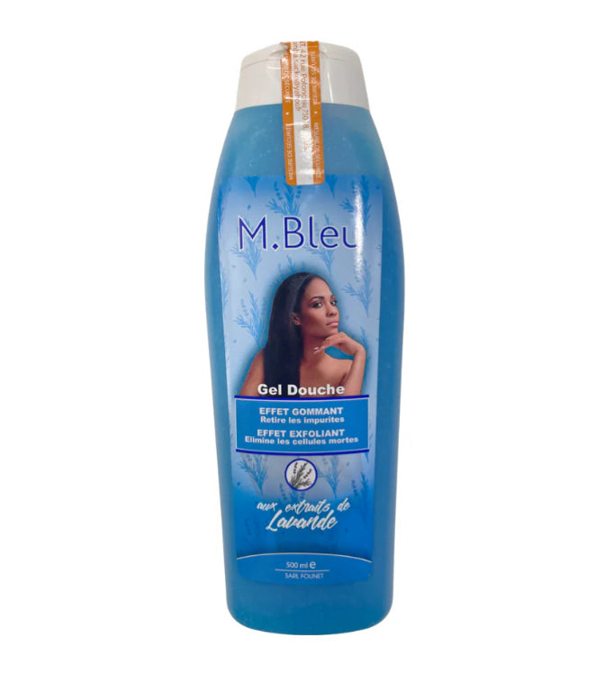 Gel douche effet gommant parfum lavande - M.Bleu