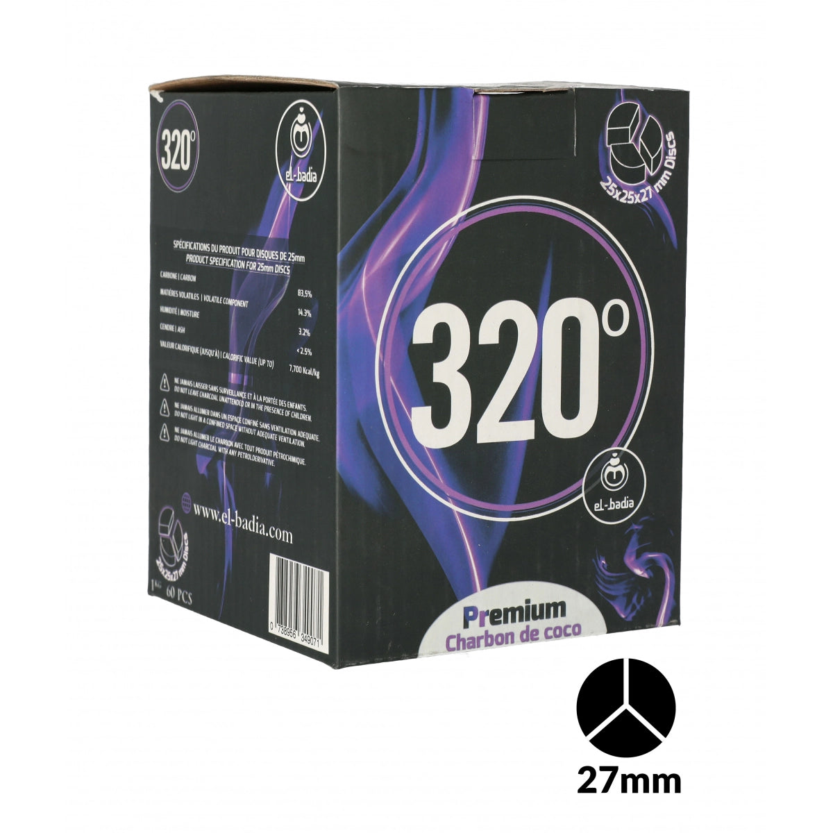 Charbon 320° El Badia 1kg